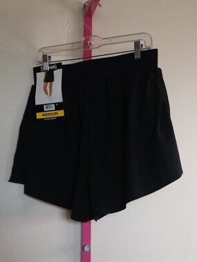 Spalding Active Shorts - Pockets Lined - Size medium Black